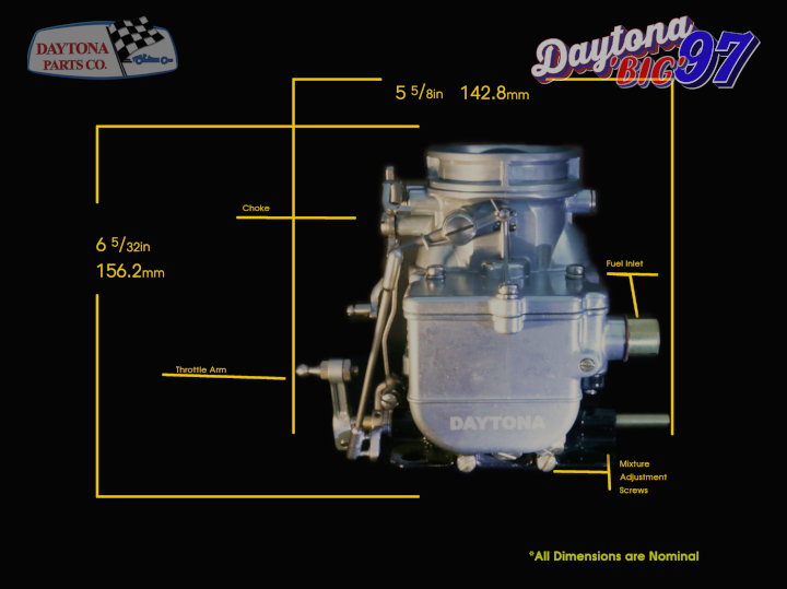 Daytona Parts 2BBL Carbuetor