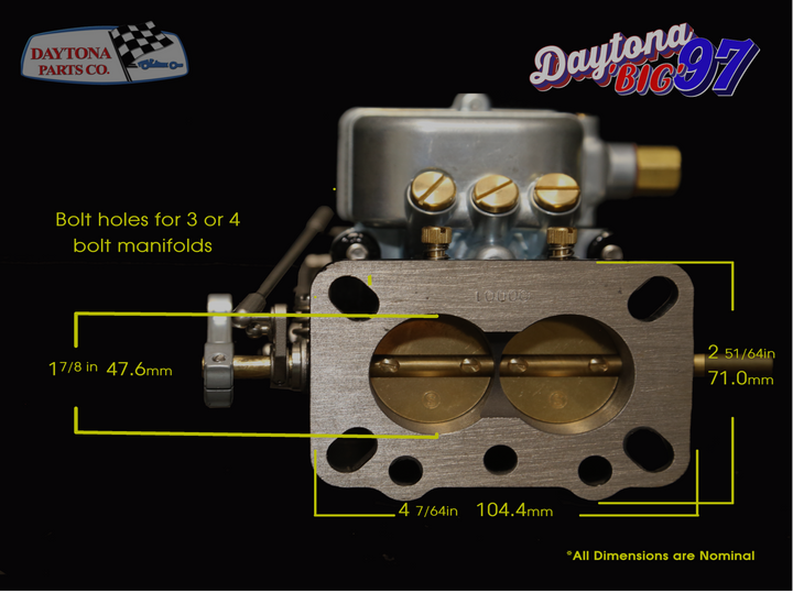 Daytona Parts 2BBL Carbuetor